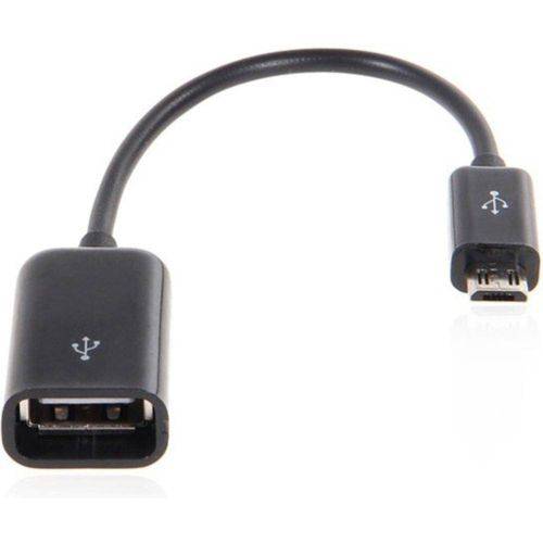 Tamanhos, Medidas e Dimensões do produto Cabo OTG Micro USB para USB Femea - para Smartphones, Tablets