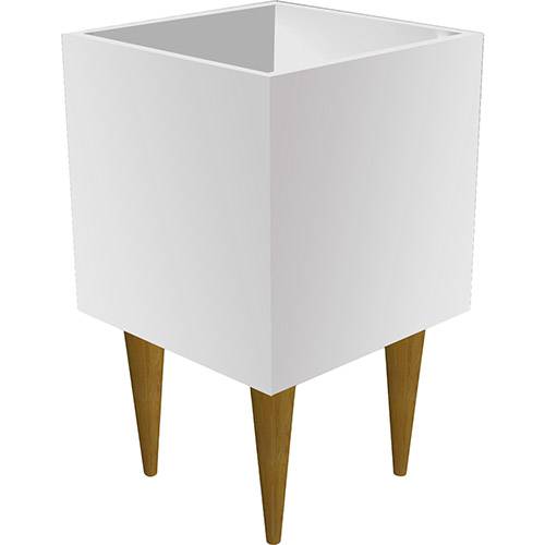 Tamanhos, Medidas e Dimensões do produto Cachepot Box 50x35x35cm Branco - Estilare