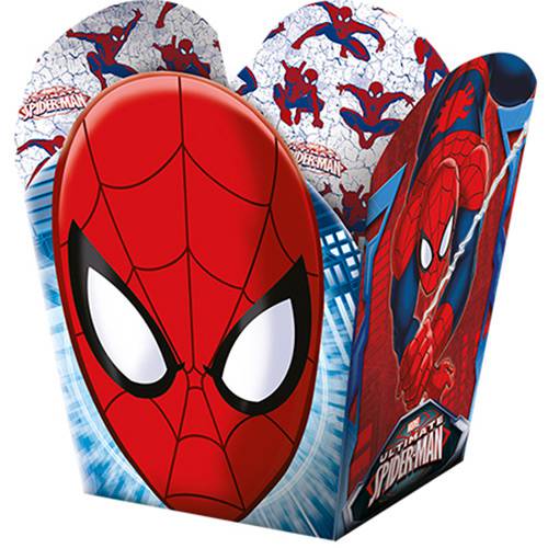 Tamanhos, Medidas e Dimensões do produto Cachepot Ultimate Spider Man 8 Unidades Regina Festas