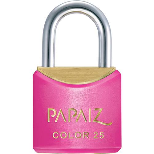 Tamanhos, Medidas e Dimensões do produto Cadeado CR25 SM Color Rosa - Papaiz