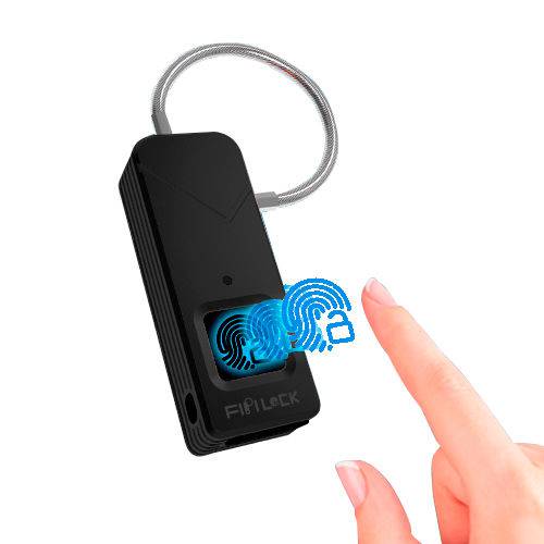 Tamanhos, Medidas e Dimensões do produto Cadeado Digital Biométrico GlobalTools GT002 Carga USB