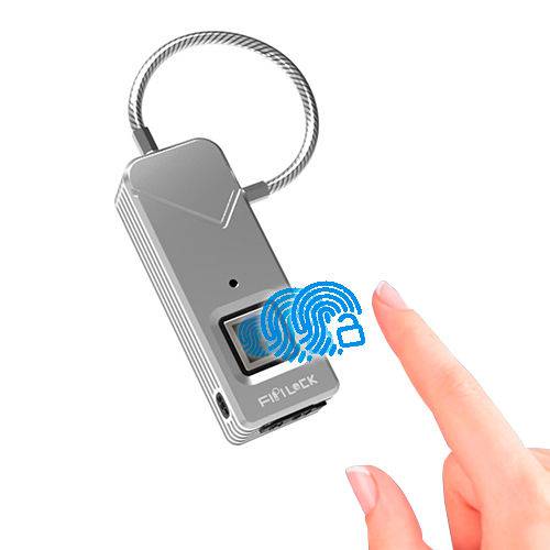 Tamanhos, Medidas e Dimensões do produto Cadeado Digital Biométrico GlobalTools GT014 Carga USB