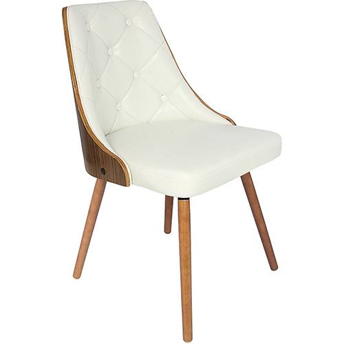 Tamanhos, Medidas e Dimensões do produto Cadeira 27041 Encosto Vergada Retrô Branca - Fullway