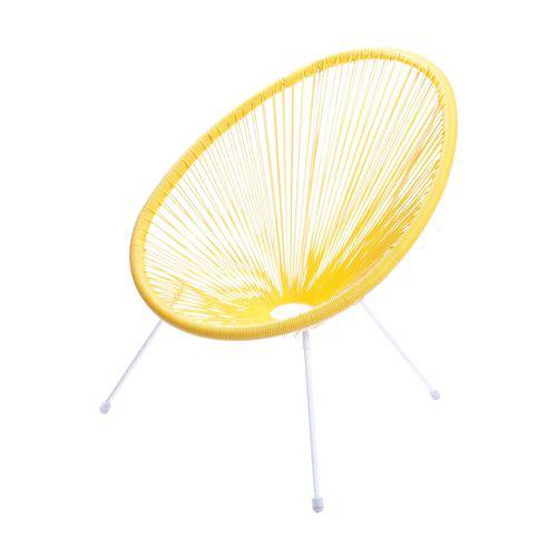 Tamanhos, Medidas e Dimensões do produto Cadeira Acapulco - Cor Amarela