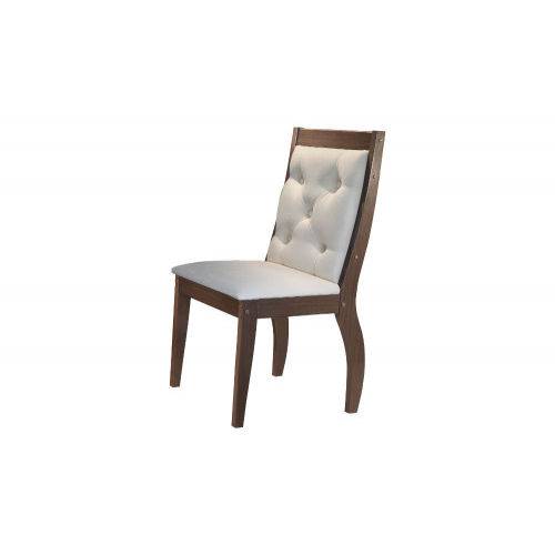 Tamanhos, Medidas e Dimensões do produto Cadeira Agata 100% MDF (Kit com 2 Cadeiras) - Móveis Rufato - Café/Veludo Creme - Móveis Bom de Preço -