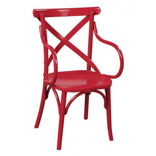 Tamanhos, Medidas e Dimensões do produto Cadeira Alta com Braço - Vermelho - Tommy Design