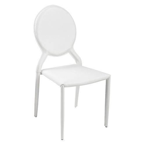 Tamanhos, Medidas e Dimensões do produto Cadeira Amanda em Couro Ecologico - Cor Branca