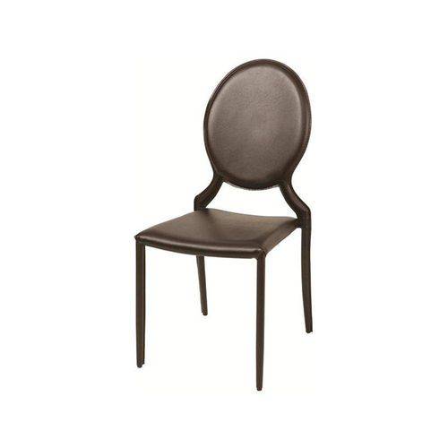 Tamanhos, Medidas e Dimensões do produto Cadeira Amanda Medalhao 6606 em Metal PVC Marrom - 32675