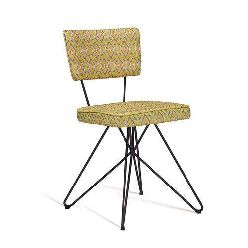 Tamanhos, Medidas e Dimensões do produto Cadeira Butterfly Retro Preto e Amarelo