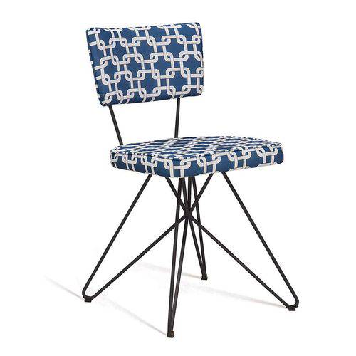 Tamanhos, Medidas e Dimensões do produto Cadeira Butterfly Retro Preto e Azul