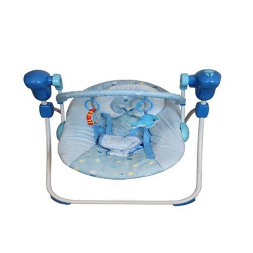 Tamanhos, Medidas e Dimensões do produto Cadeira Cadeirinha Bebê Descanso Musical com Balanço Swing Azul