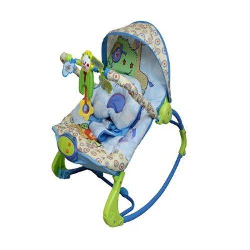 Tamanhos, Medidas e Dimensões do produto Cadeira Cadeirinha Bebê Descanso Vibratória Musical Rocker com Balanço Azul
