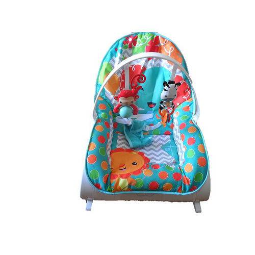 Tamanhos, Medidas e Dimensões do produto Cadeira Cadeirinha de Descanso Safari Infantil Musical com Móbiles - Azul