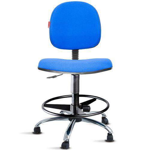 Tamanhos, Medidas e Dimensões do produto Cadeira Caixa Alta Portaria Recepção Tecido Azul Royal Cb31