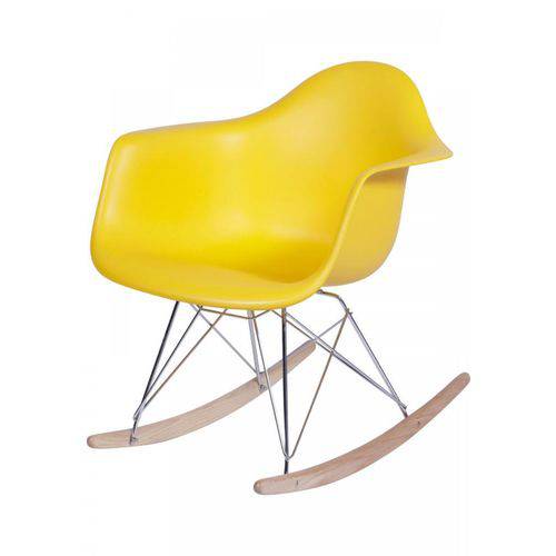 Tamanhos, Medidas e Dimensões do produto Cadeira Charles Eames com Braço de Balanço Infantil-amarela