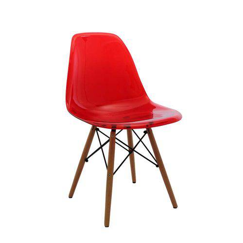 Tamanhos, Medidas e Dimensões do produto Cadeira Charles Eames Dkr Pc Base Madeira Vermelha
