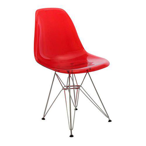 Tamanhos, Medidas e Dimensões do produto Cadeira Charles Eames Dkr Pc Base Metal Vermelha