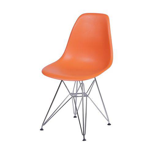 Tamanhos, Medidas e Dimensões do produto Cadeira Charles Eames Dkr Pp Base Metal Laranja