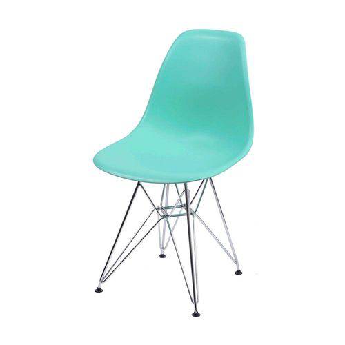 Tamanhos, Medidas e Dimensões do produto Cadeira Charles Eames Dkr Pp Base Metal Verde Tiffany