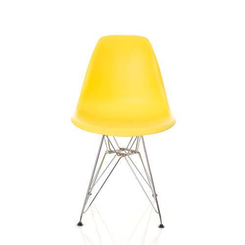Tamanhos, Medidas e Dimensões do produto Cadeira Charles Eames Eiffel Base Metal - AMARELA