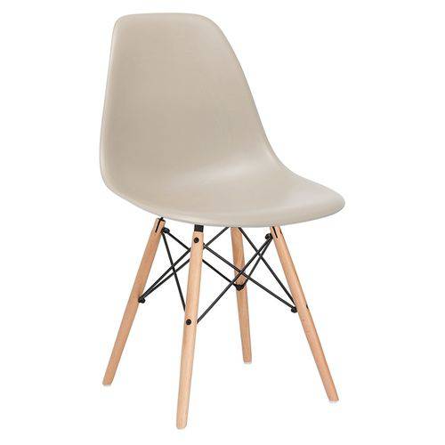 Tamanhos, Medidas e Dimensões do produto Cadeira Charles Eames Eiffel DSW - Bege - Nude - Madeira Clara