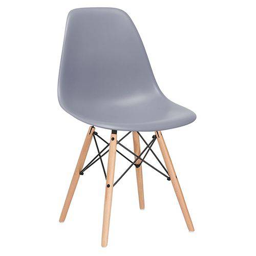 Tamanhos, Medidas e Dimensões do produto Cadeira Charles Eames Eiffel DSW - Cinza Escuro - Madeira Clara
