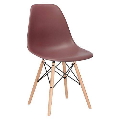 Tamanhos, Medidas e Dimensões do produto Cadeira Charles Eames Eiffel DSW - Marrom - Madeira Clara