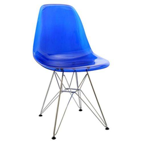 Tamanhos, Medidas e Dimensões do produto Cadeira Charles Eames Eiffel em Policarbonato Sem Braços com Base em Metal