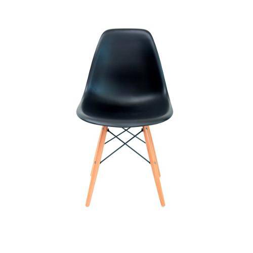 Tamanhos, Medidas e Dimensões do produto Cadeira Charles Eames Preta Eiffel Dkr Wood - Base de Madeira