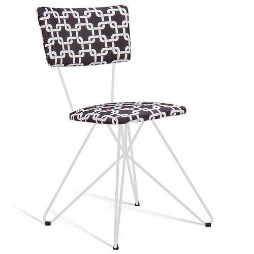 Tamanhos, Medidas e Dimensões do produto Cadeira Cim Butterfly com Pés de Aço Branco - Preto/branco
