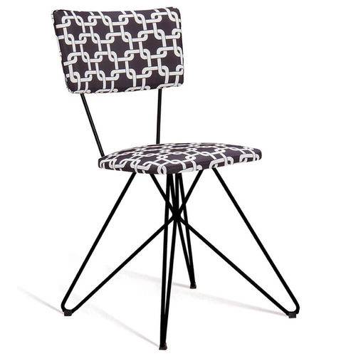 Tamanhos, Medidas e Dimensões do produto Cadeira Cim Butterfly com Pés de Aço - Preto/branco