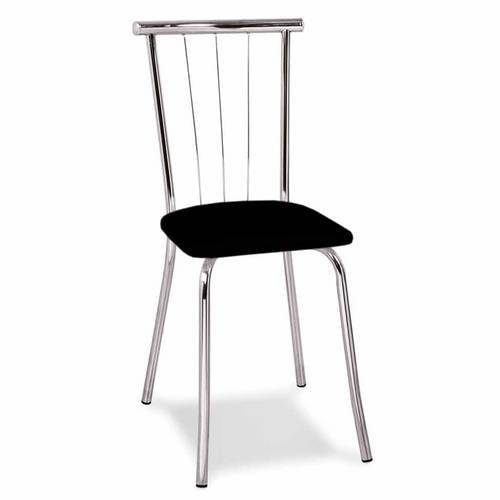 Tamanhos, Medidas e Dimensões do produto Cadeira Cromada Ávila Preta
