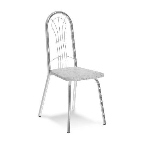 Tamanhos, Medidas e Dimensões do produto Cadeira Cromada Carmen Fantasia Branca