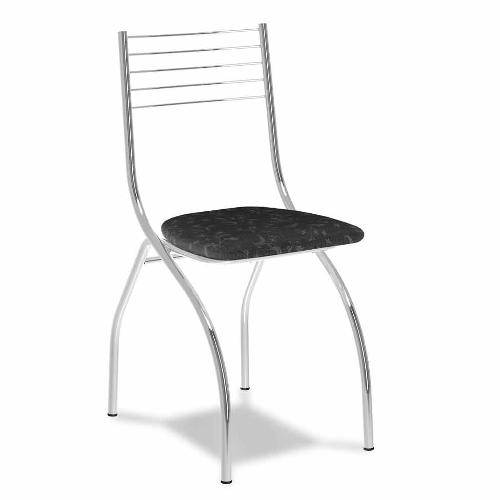 Tamanhos, Medidas e Dimensões do produto Cadeira Cromada Fantasia Preta
