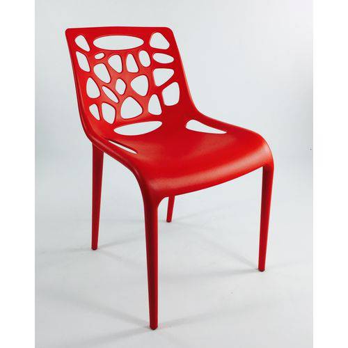 Tamanhos, Medidas e Dimensões do produto Cadeira de Design Julia - Cor Vermelha