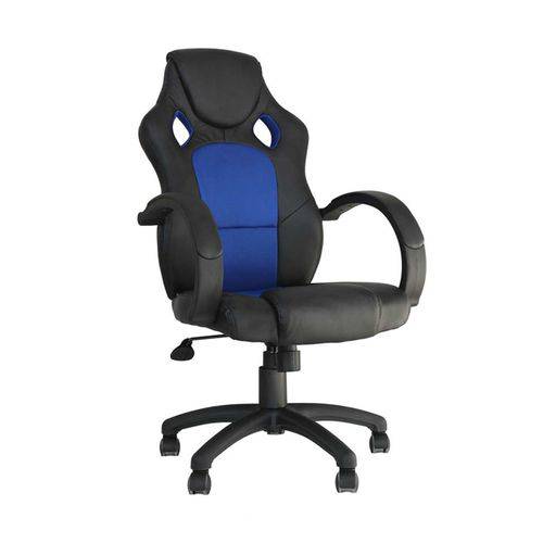 Tamanhos, Medidas e Dimensões do produto Cadeira de Escritório Gamer Racer Preto e Azul