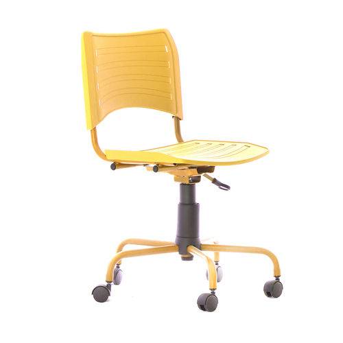Tamanhos, Medidas e Dimensões do produto Cadeira de Escritório Secretária Giratória Evidence Color Amarelo