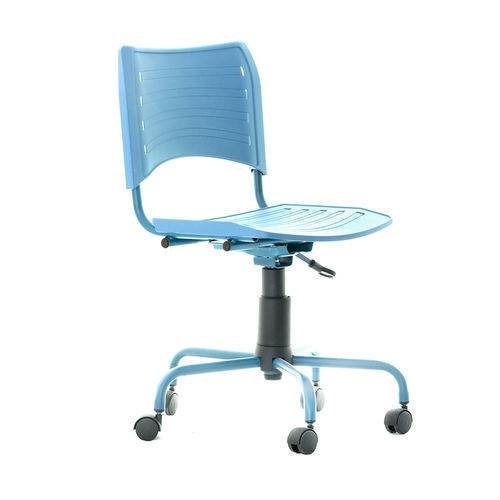 Tamanhos, Medidas e Dimensões do produto Cadeira de Escritório Secretária Giratória Evidence Color Azul