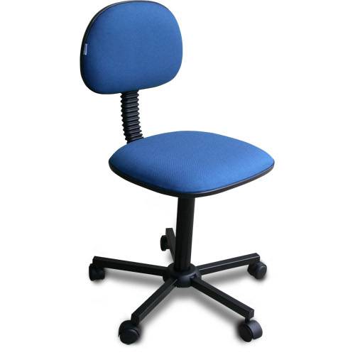 Tamanhos, Medidas e Dimensões do produto Cadeira de Escritório Secretária Laminada Giratória e com Rodízios - Tecido Azul - Assentex