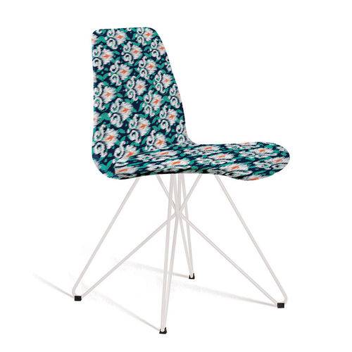 Tamanhos, Medidas e Dimensões do produto Cadeira de Jantar Eames Butterfly Azul Estampada