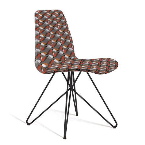 Tamanhos, Medidas e Dimensões do produto Cadeira de Jantar Eames Butterfly Preto e Cinza