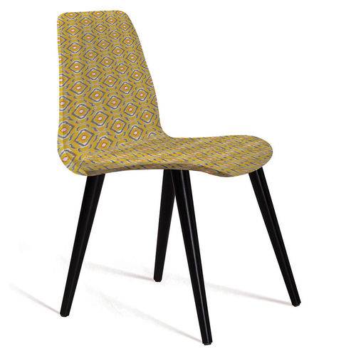 Tamanhos, Medidas e Dimensões do produto Cadeira de Jantar Eames Palito Amarelo e Cinza