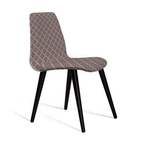Tamanhos, Medidas e Dimensões do produto Cadeira de Jantar Eames Palito Cinza e Laranja
