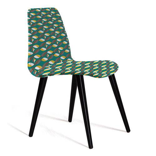 Tamanhos, Medidas e Dimensões do produto Cadeira de Jantar Eames Palito Preta e Verde