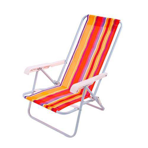 Tamanhos, Medidas e Dimensões do produto Cadeira de Praia Reclinável em 4 Posições - Mor