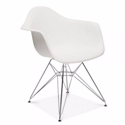 Tamanhos, Medidas e Dimensões do produto Cadeira DKR DAW Eames com Braços Eiffel Base Metal - Branca