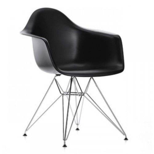 Tamanhos, Medidas e Dimensões do produto Cadeira DKR DAW Eames com Braços Eiffel Base Metal - Preta