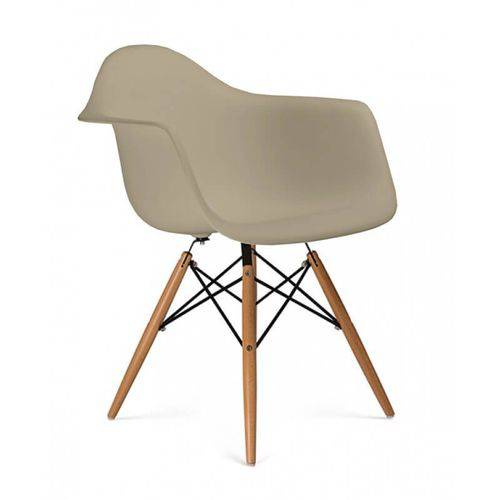 Tamanhos, Medidas e Dimensões do produto Cadeira DKR DAW Eames com Braços Eiffel Wood Base Madeira - Nude