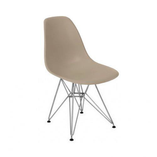 Tamanhos, Medidas e Dimensões do produto Cadeira DKR Eifell Charles Eames Base Cromada - Nude