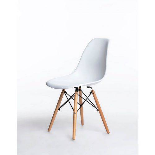 Tamanhos, Medidas e Dimensões do produto Cadeira DKR Eifell Charles Eames Base Madeira - Branca